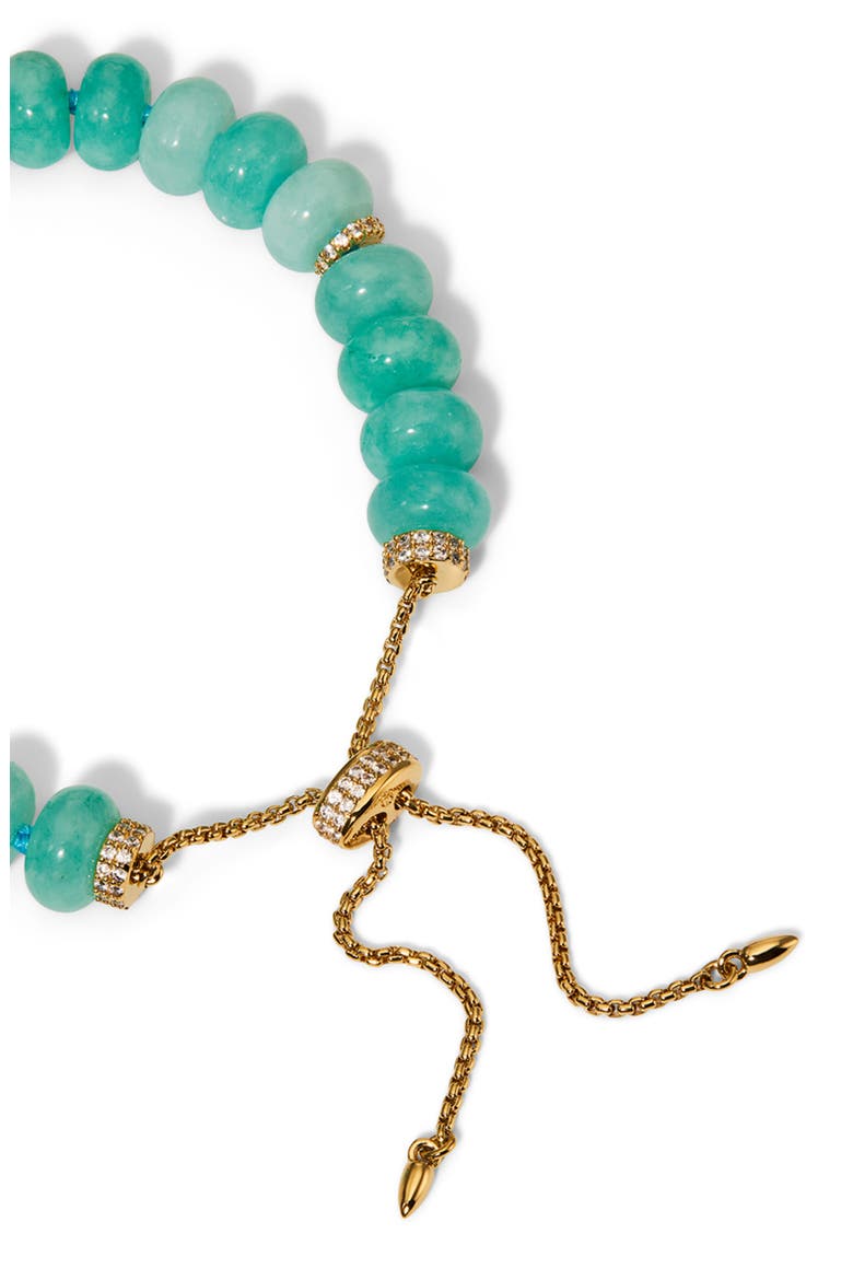 Beads of Paradise Amazonite Pavé Bracelet, Alternate, color, GOLD