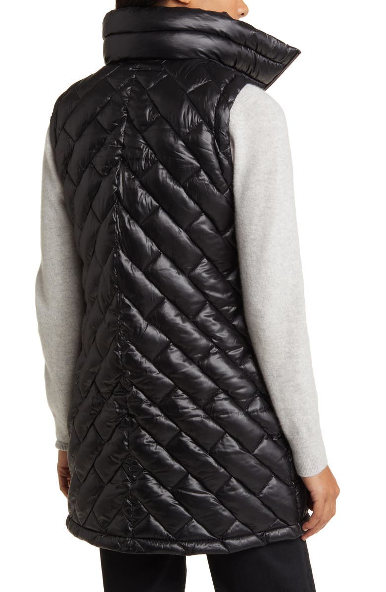 Via Spiga Quilted Puffer Vest with Bib, Alternate, color,