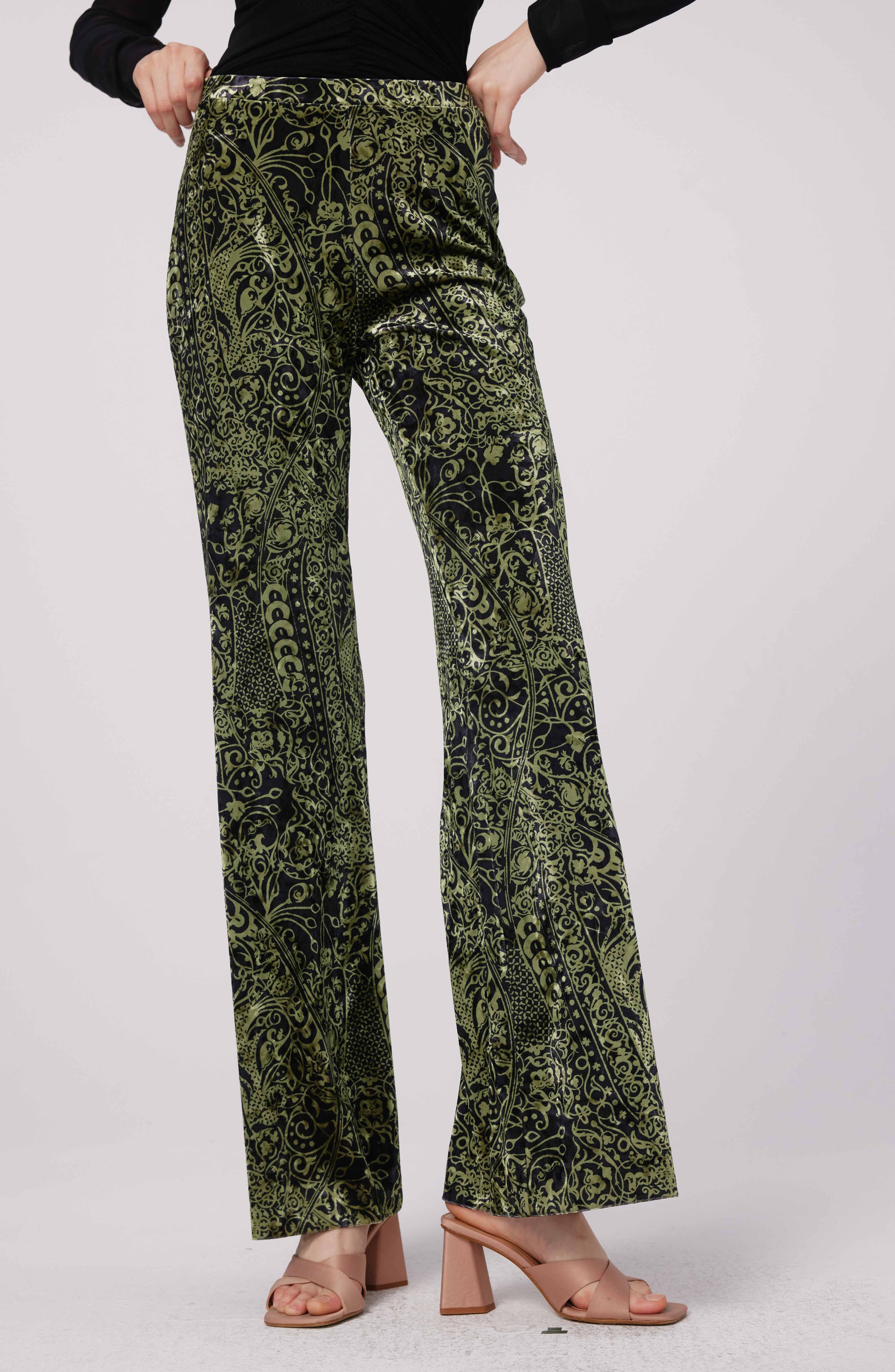 Ruthette Paisley Velvet Pants
