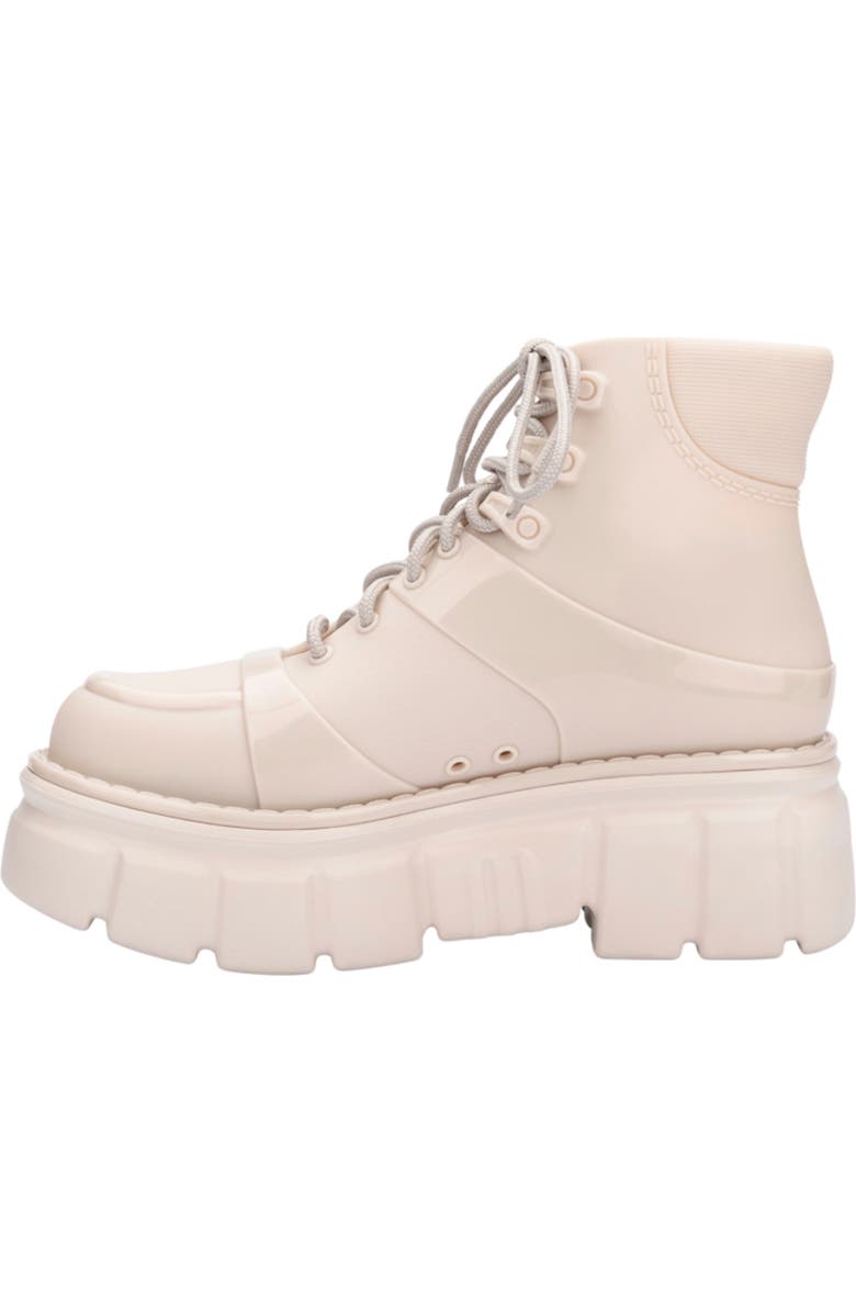 Melissa Rebel Lug Sole Boot, Alternate, color, Beige