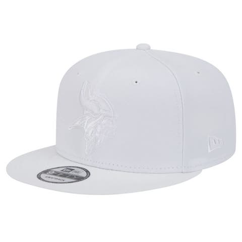 Men's New Era Minnesota Vikings Main White on White 9FIFTY Snapback Hat