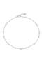 selected Pure Platinum / Clear Stone