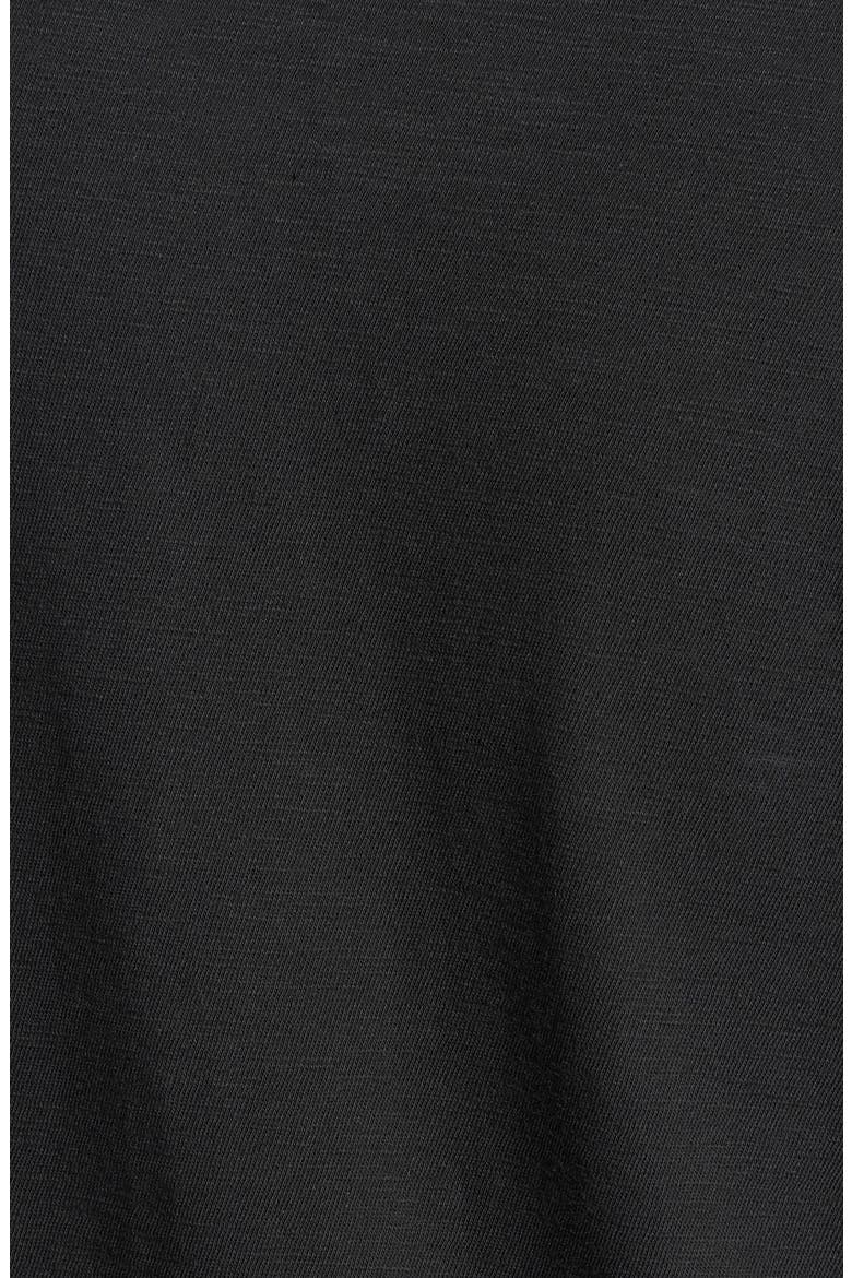 Raglan Sleeve Slub Cotton Henley, Alternate, color, BLACK