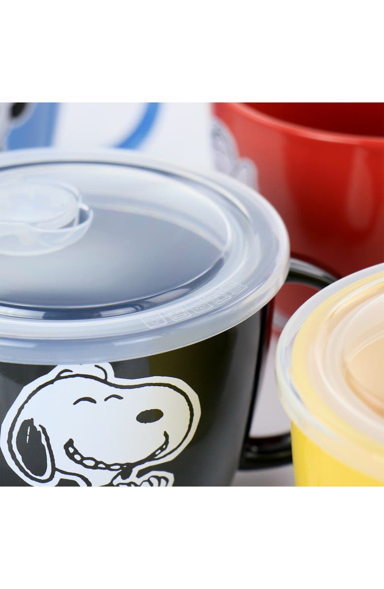 Gibson 70th Anniversary 4 Piece Stoneware 23.5oz Soup Bowl Set with Vented Lids, Alternate, color, Assorted