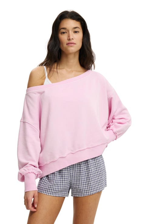 Women's Off Shoulder Sweatshirt