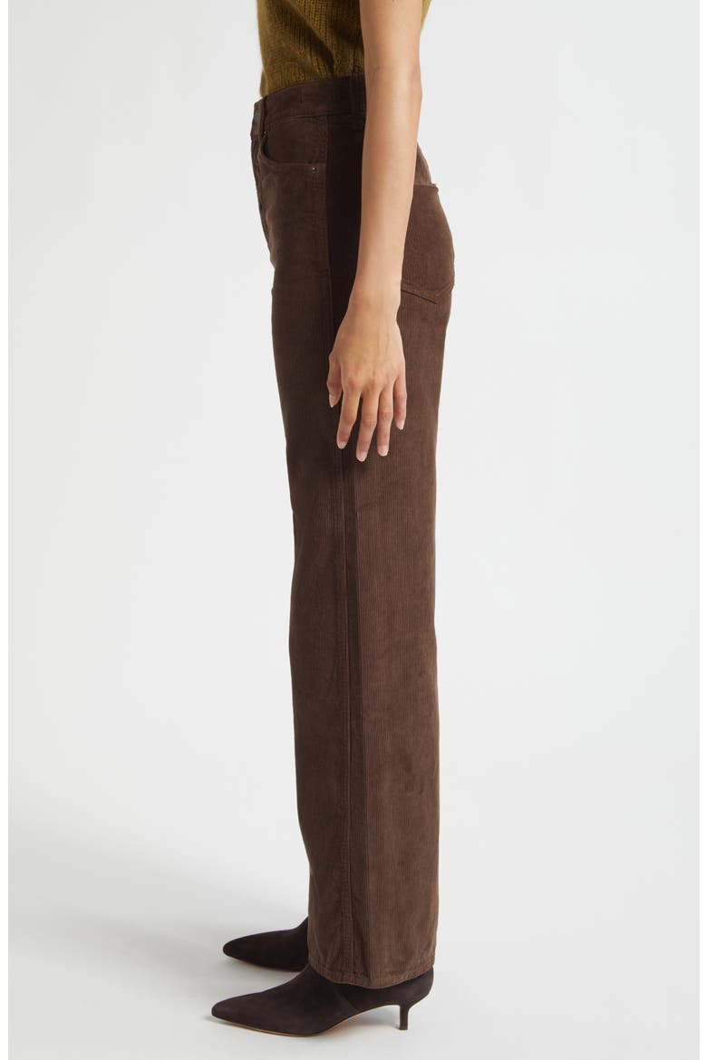 Taylor High Waist Wide Leg Corduroy Pants, Alternate, color, DARK UMBER