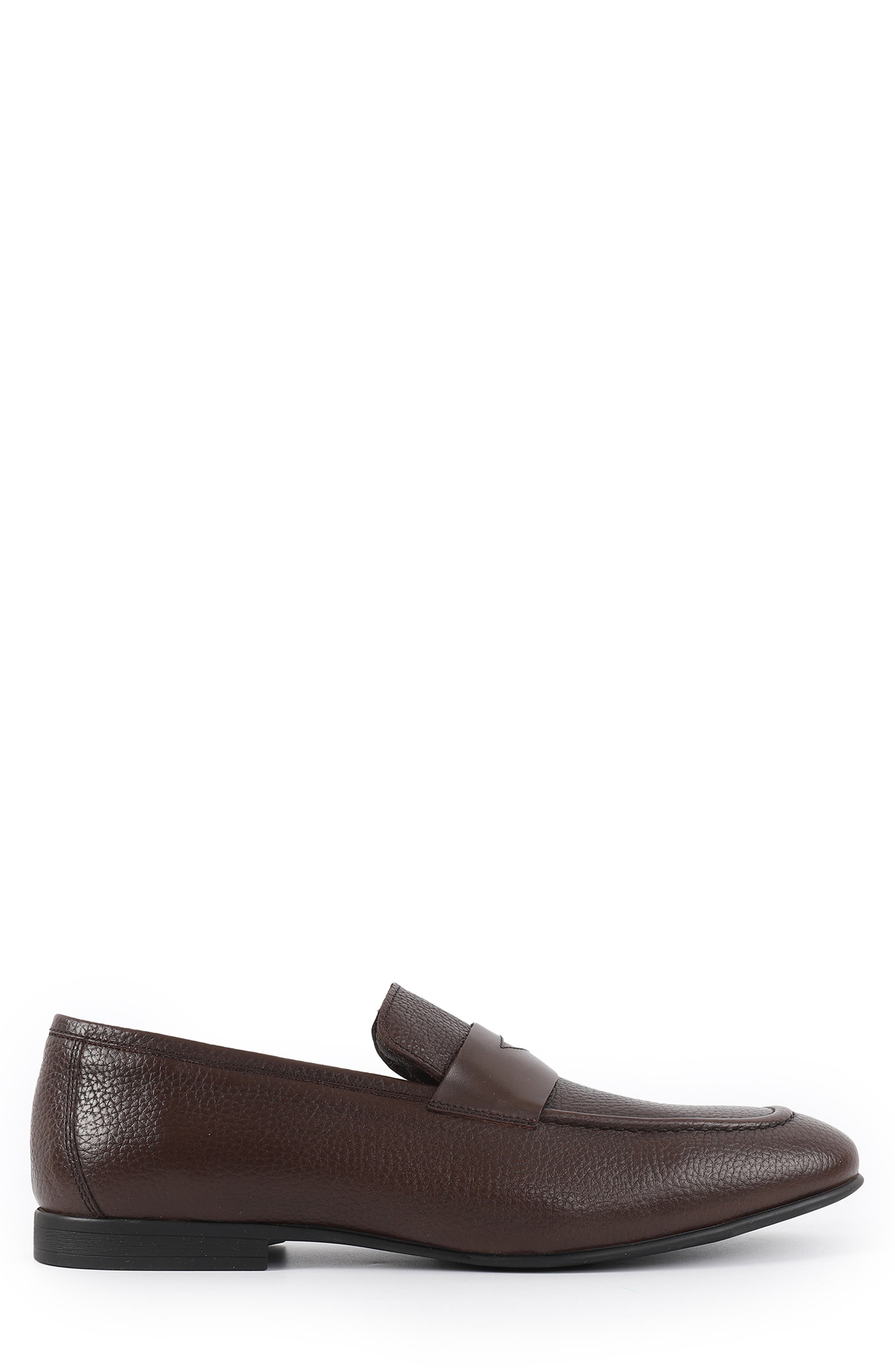 VELLAPAIS Amaretto Penny Loafer, Alternate, color, Dark Brown