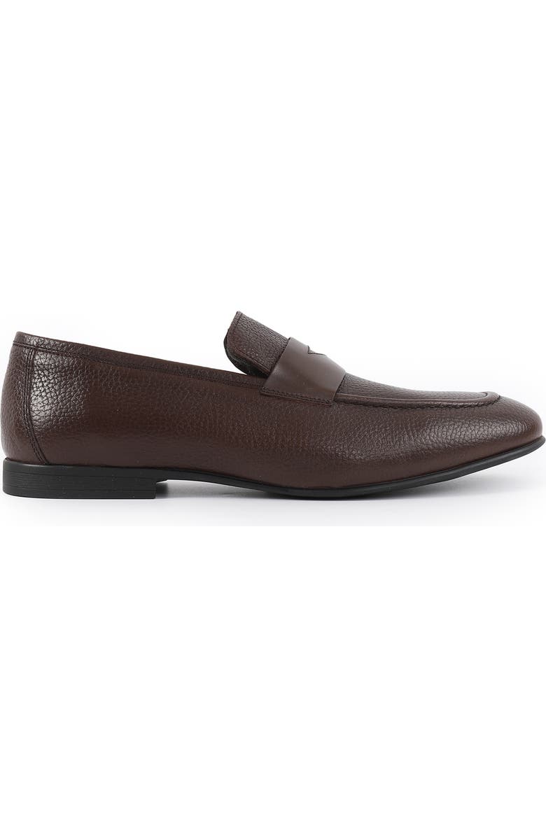 VELLAPAIS Amaretto Penny Loafer, Alternate, color, Dark Brown
