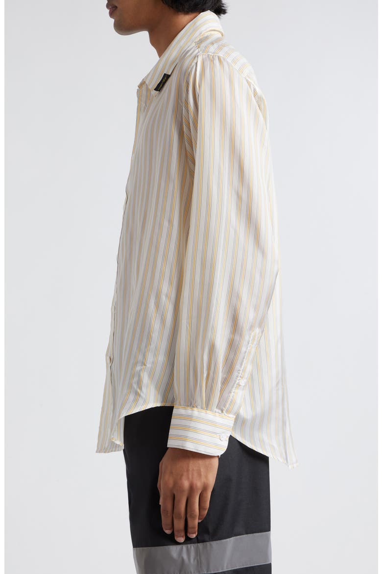 Classic Stripe Button-Up Shirt, Alternate, color, YELLOW/ WHITE STRIPE
