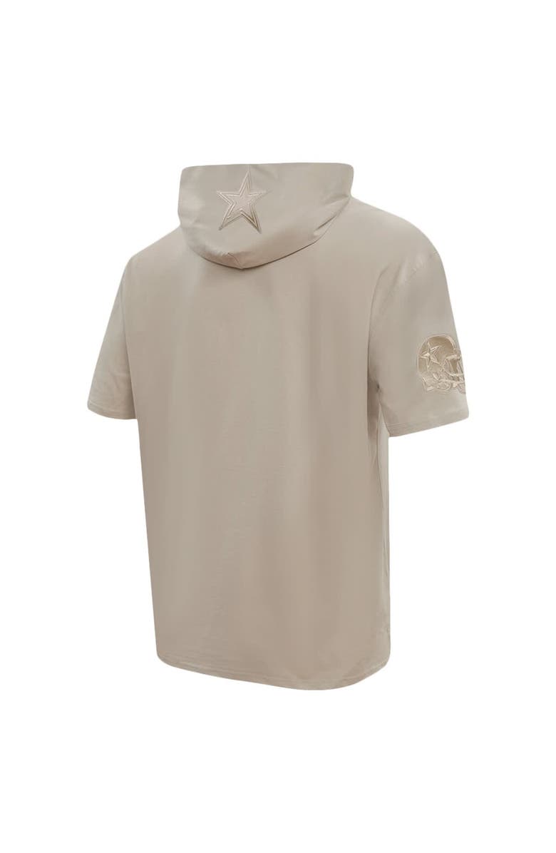 PRO STANDARD Men's Pro Standard Tan Dallas Cowboys Neutrals Capsule Short Sleeve Pullover Hoodie, Alternate, color, Tan