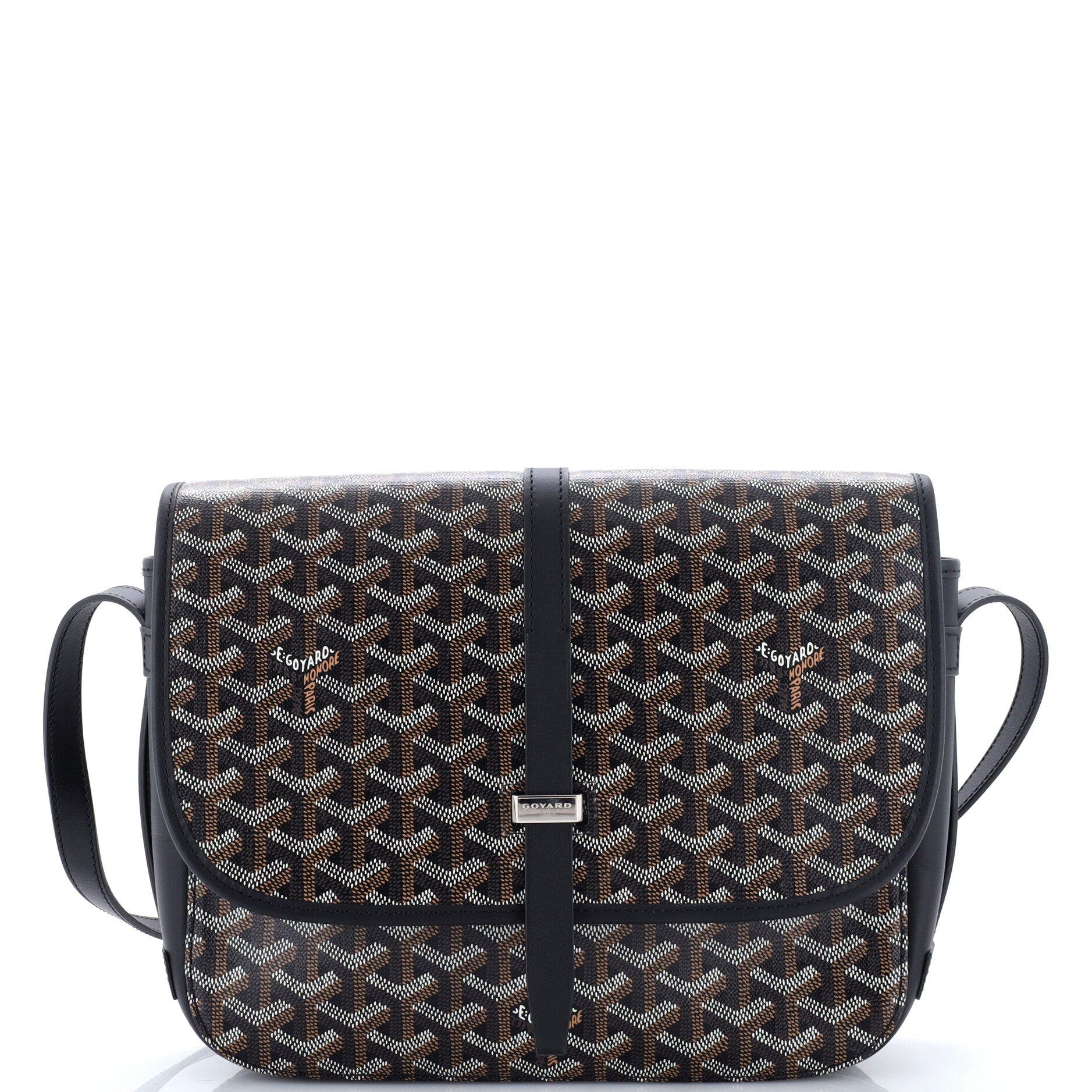 Belvedere II Messenger Bag Coated Canvas MM, Main, color, Black
