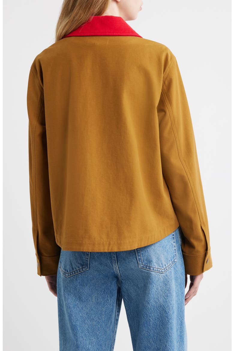 The Swingy Jacket, Alternate, color, RUST WITH BRIGHT RED