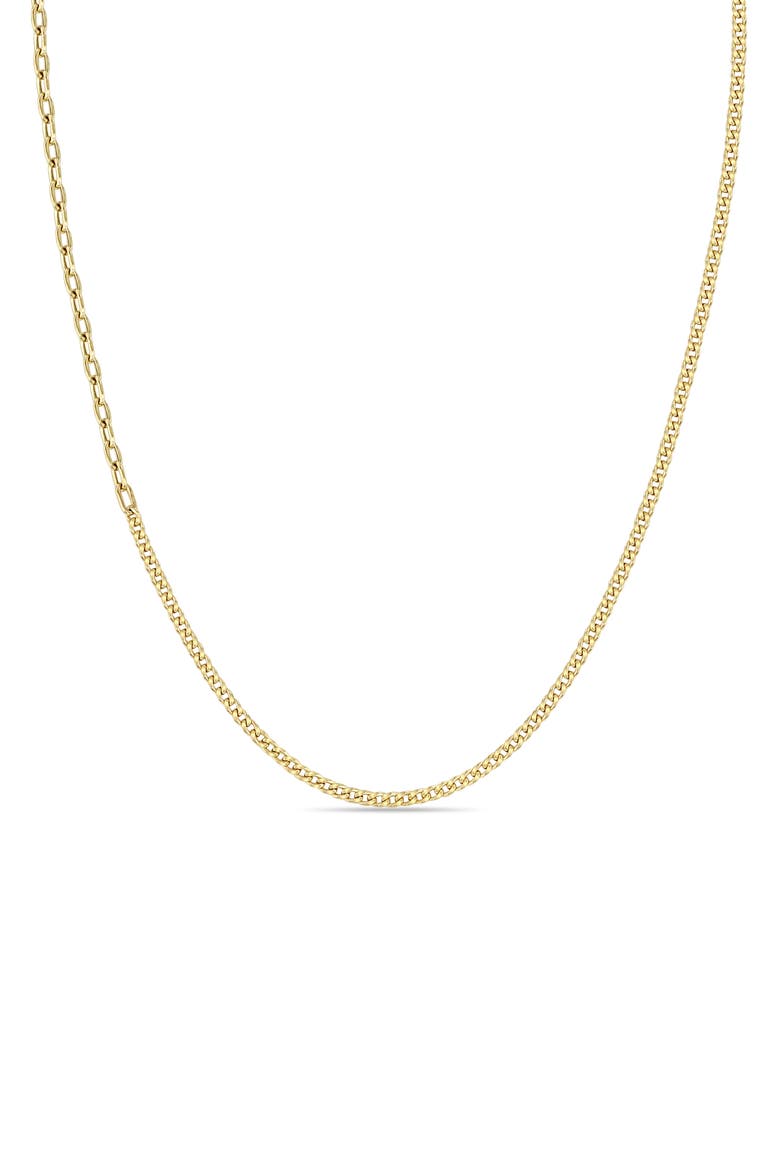 Mixed Chain Necklace, Main, color, 14K YELLOW GOLD