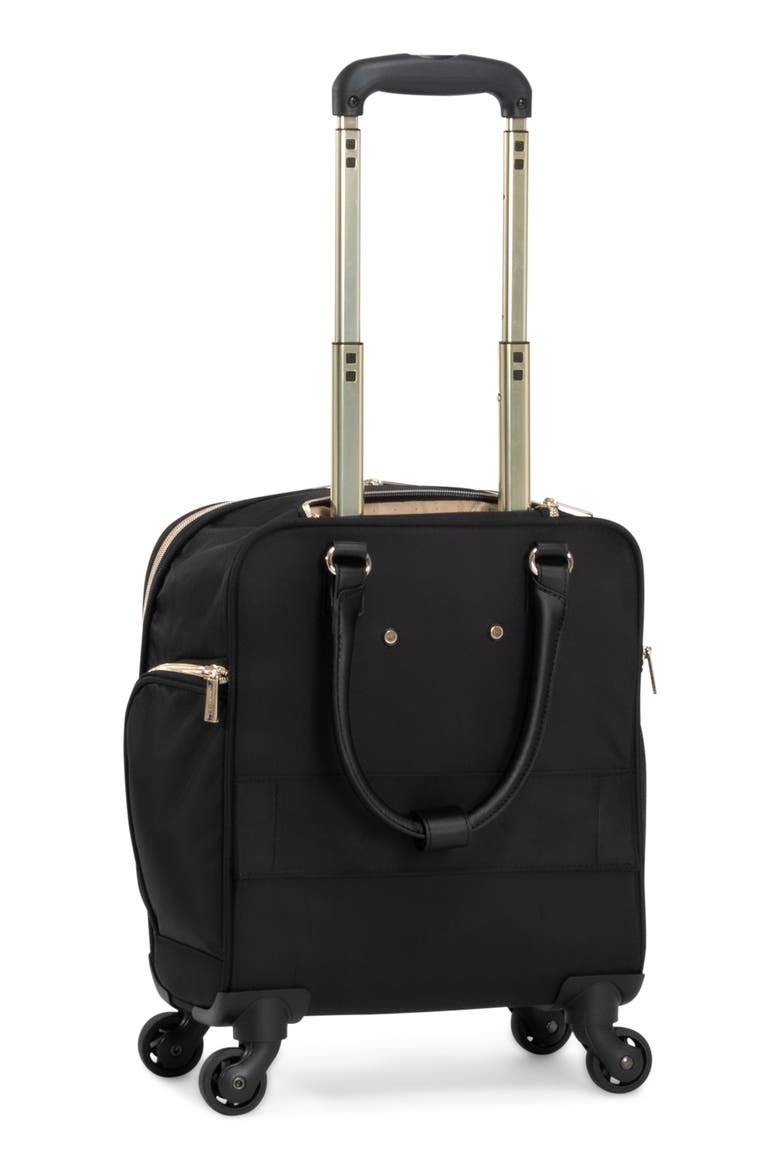 Chelsea Underseat Roller Luggage, Alternate, color, BLACK