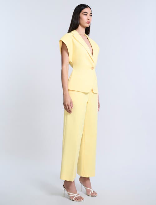 Bcbg Twill Vest In Yellow
