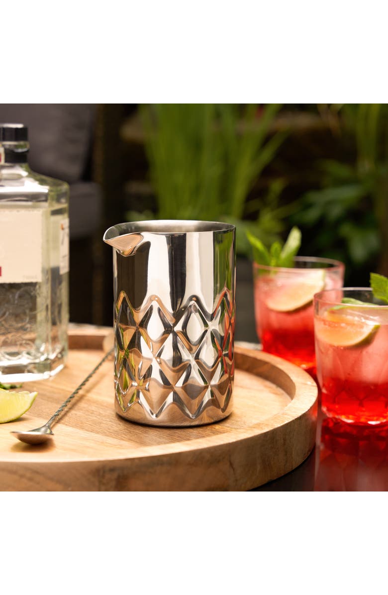 Viski Admiral Double Walled Mixing Glass in in Stainless Steel, Alternate, color,