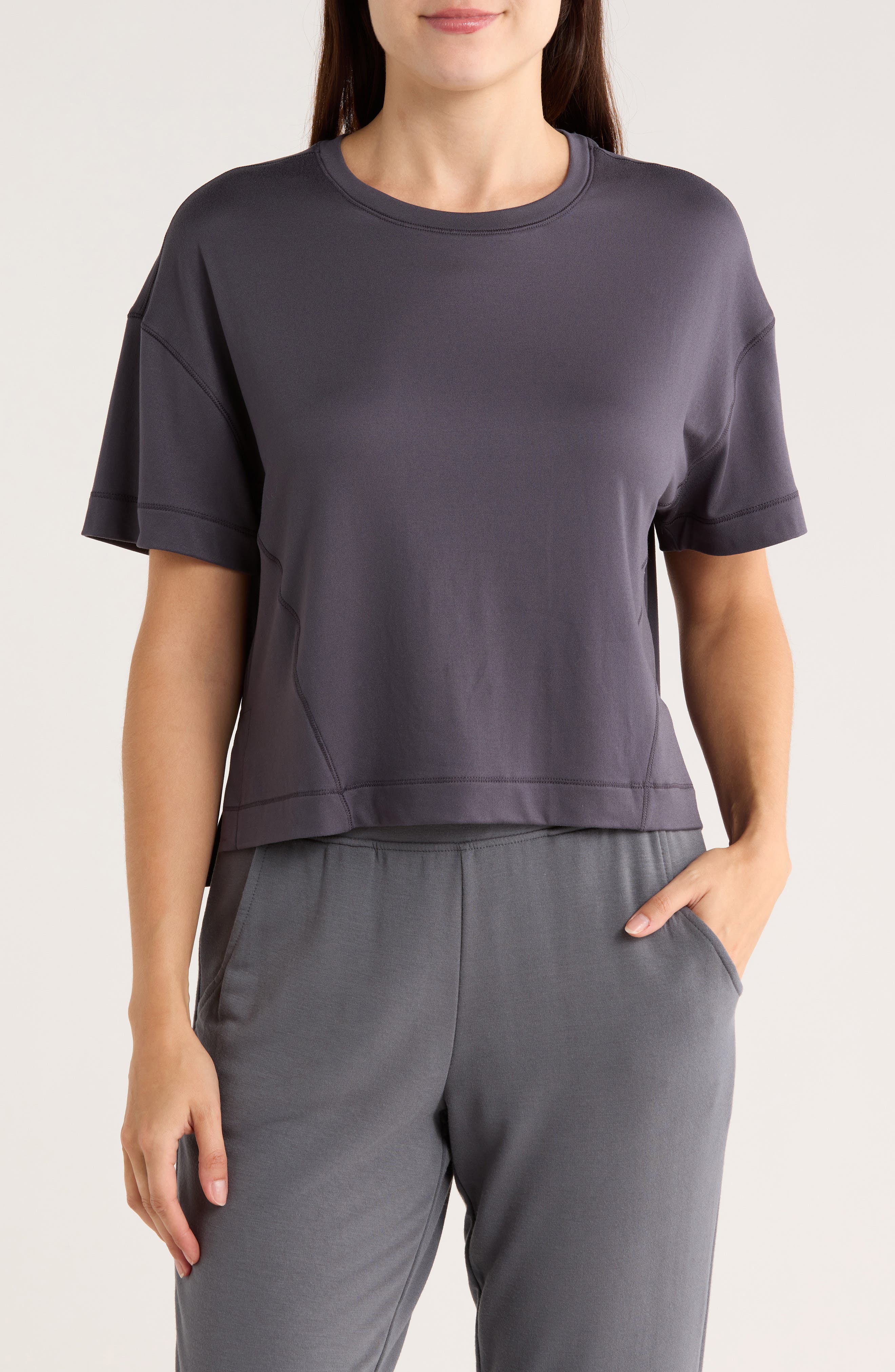 90 DEGREE BY REFLEX Super Soft Echo High/Low Boxy Top