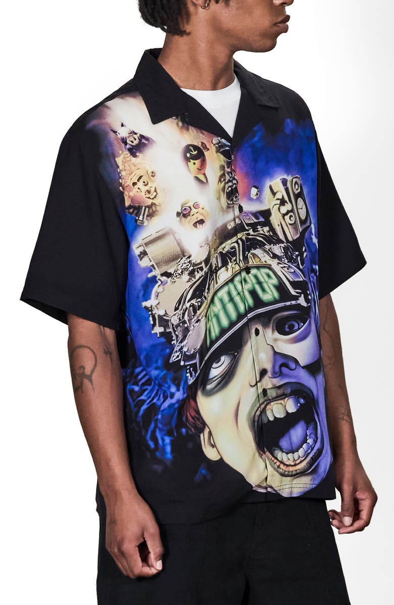 PLEASURES Anti-Pop Camp Shirt, Alternate, color, Multi