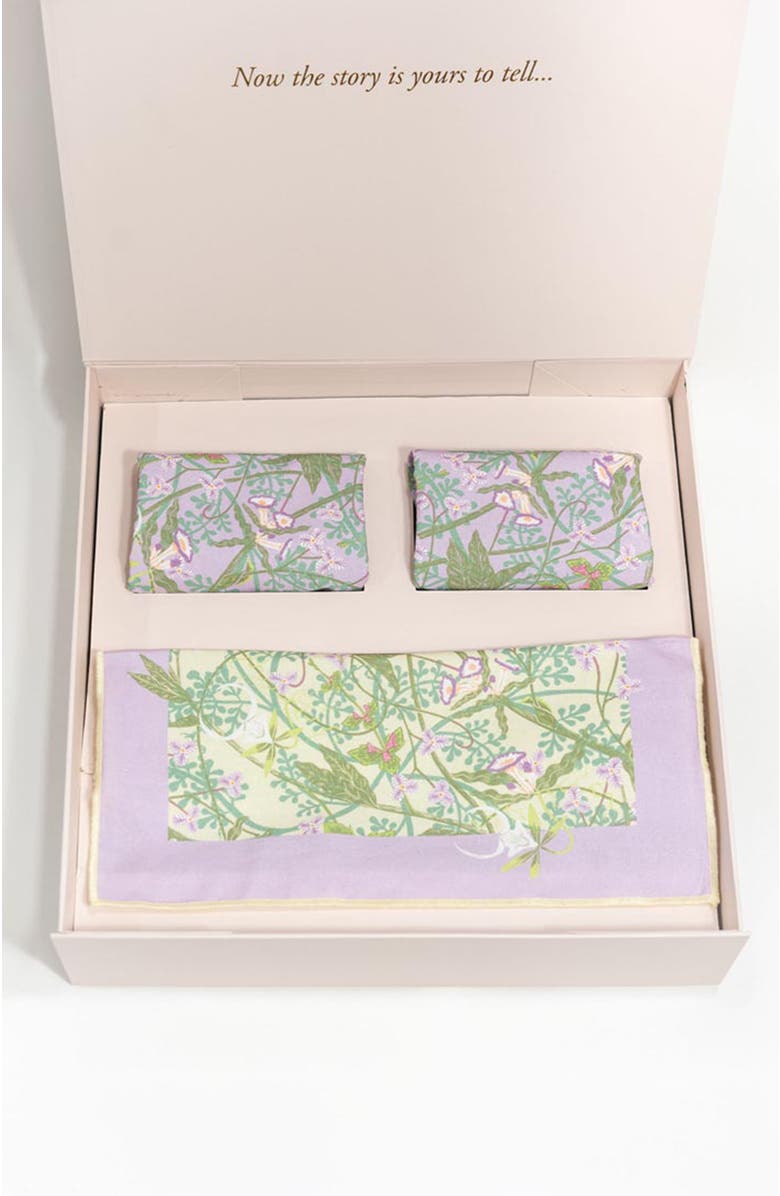 Bond & Grace Lovescape Table Linens Set, Alternate, color, Purple