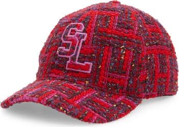 Saint Laurent Casquette Tweed Hat Saint Laurent Casquette Tweed Baseball Cap In Black | ModeSens main image 4