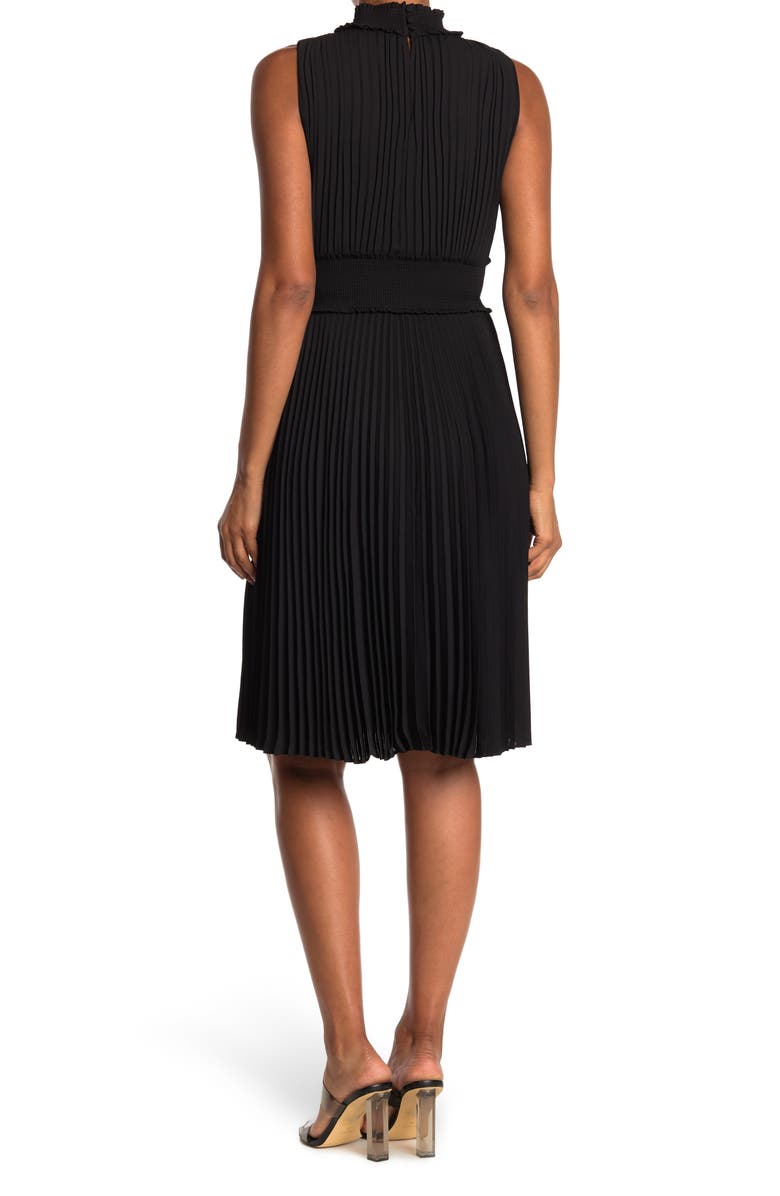 Nanette Lepore Pleated Sleeveless Dress, Alternate, color, 