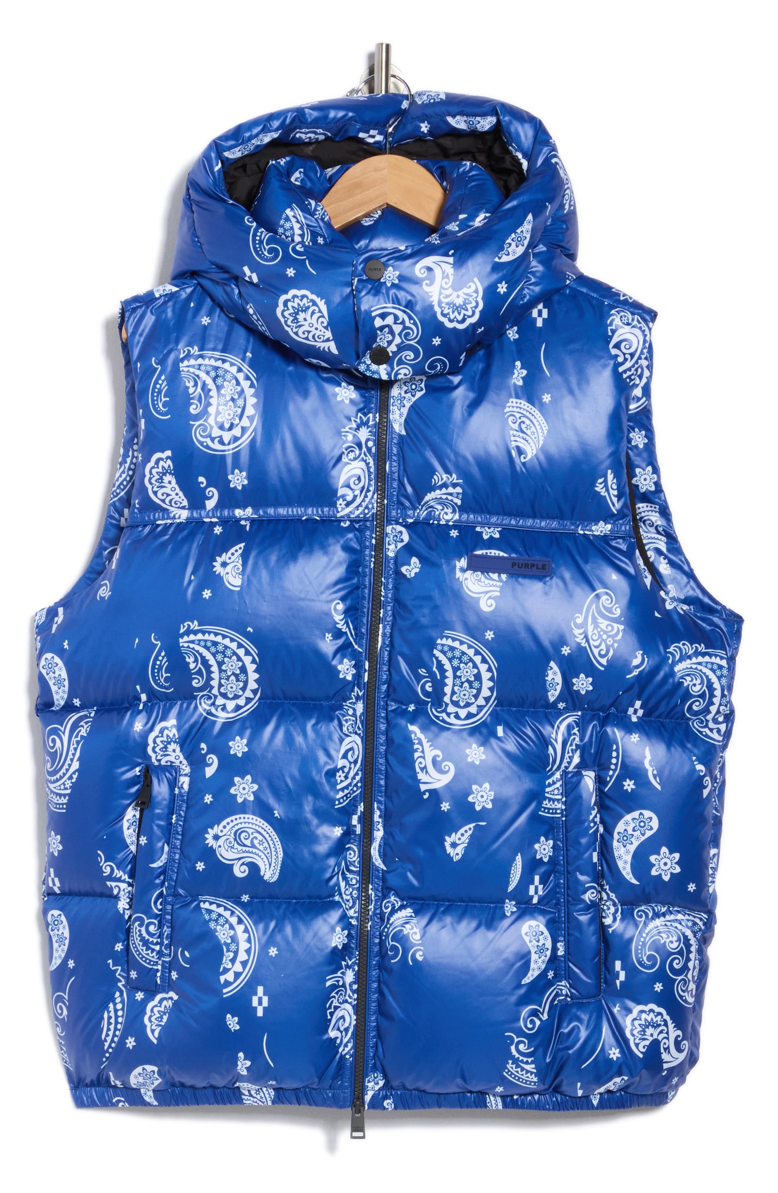 PURPLE BRAND Hooded Down Puffer Vest (Men) | Nordstromrack
