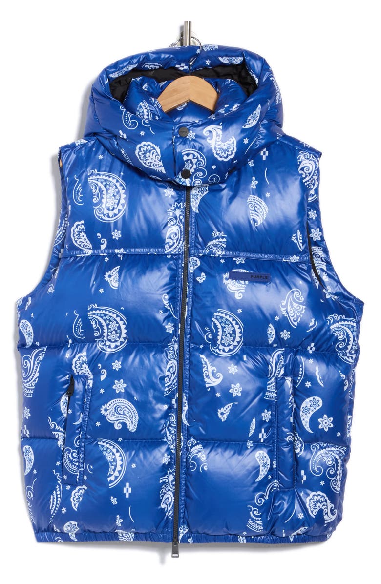 PURPLE BRAND Hooded Down Puffer Vest, Alternate, color, P.s.o.h. Puffer Vest