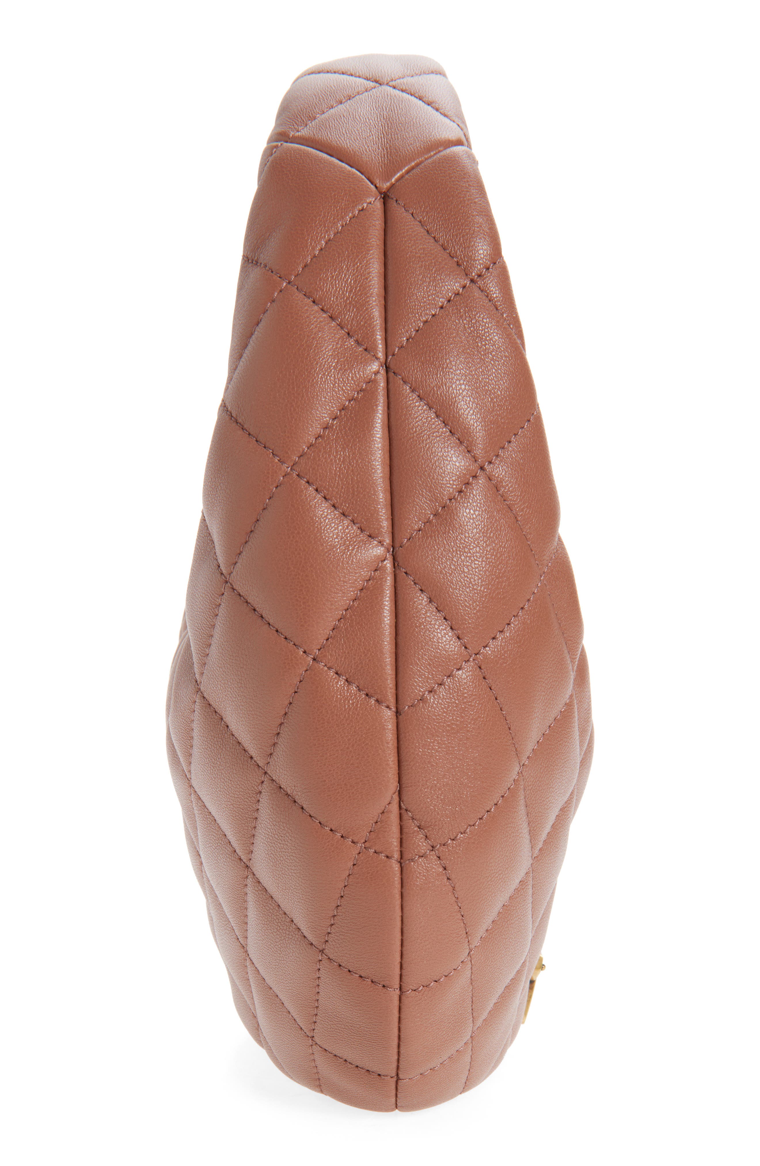 Saint Laurent Baby Icare Quilted Leather Hobo Bag, Alternate, color, Hortensia