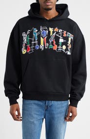 MARKET Work of Arc Cotton Graphic Hoodie