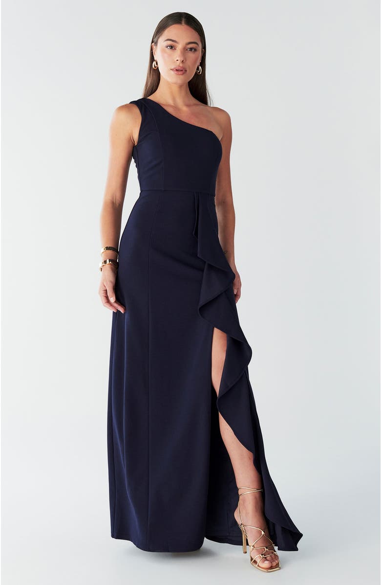 BWLDR Catia Dress, Alternate, color, Navy Blue