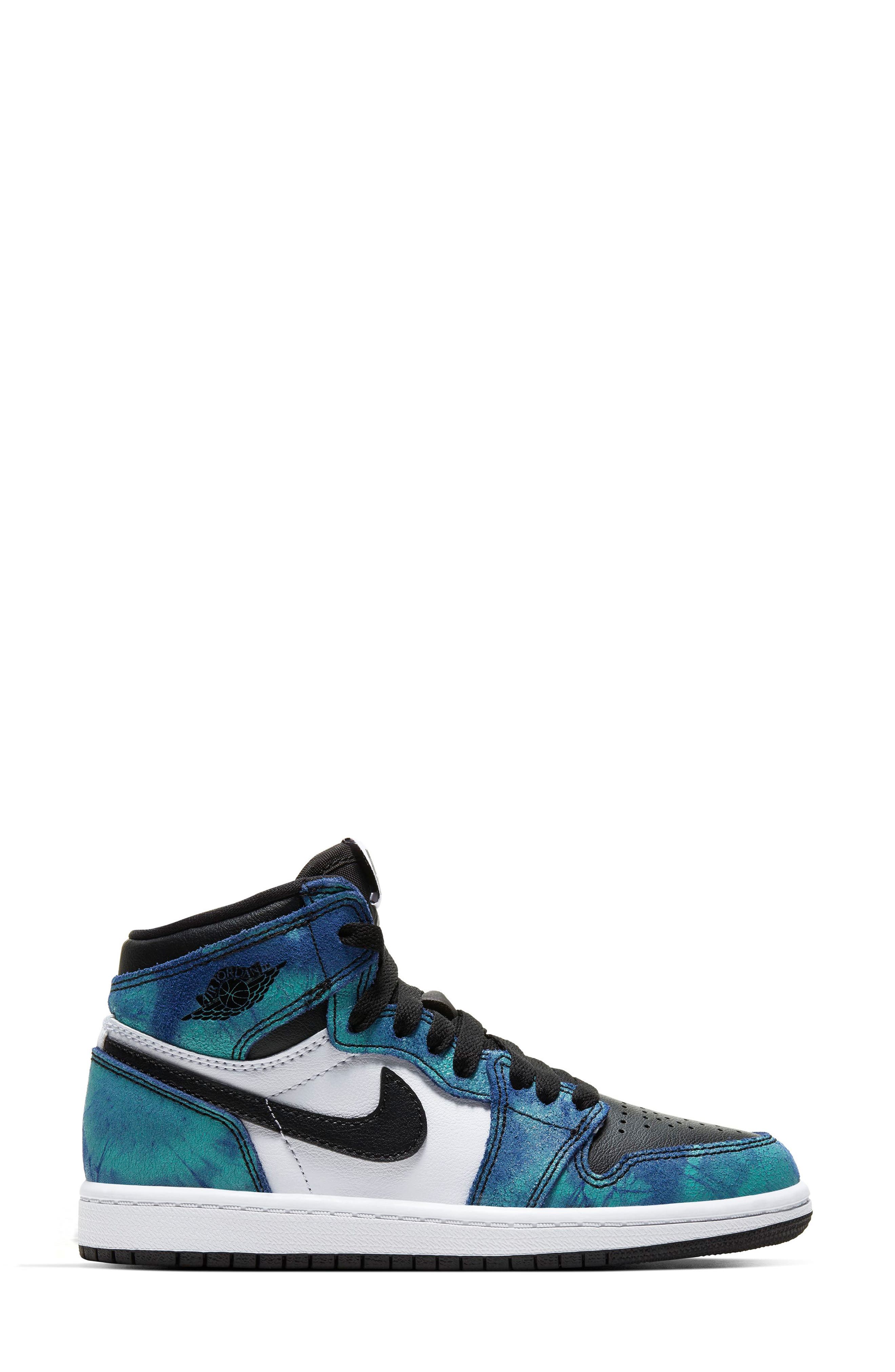 Jordan 1 Tie Dye High OG Sneaker, Alternate, color, 