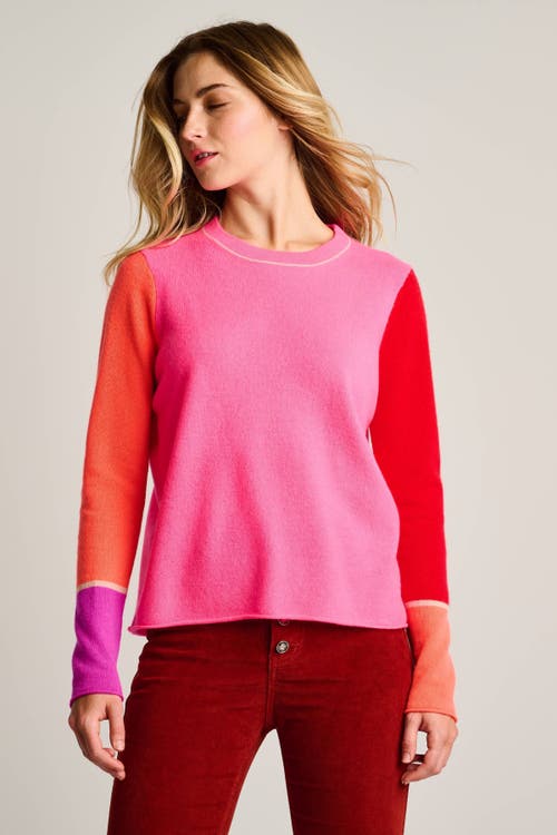 Lisa Todd Block Talk Cashmere Sweater In Pink