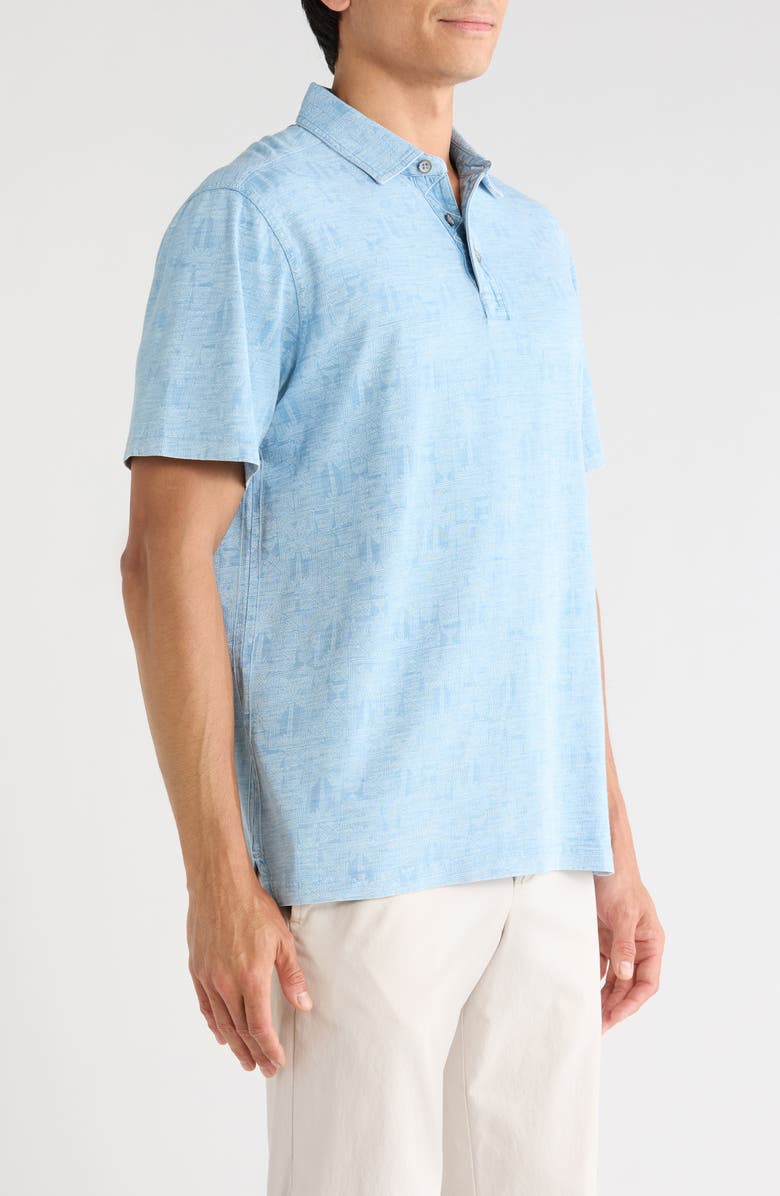 Tommy Bahama Palm Tini Polo, Alternate, color, Bleached Indigo