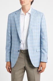 Peter Millar Hartford Classic Fit Check Wool Sport Coat