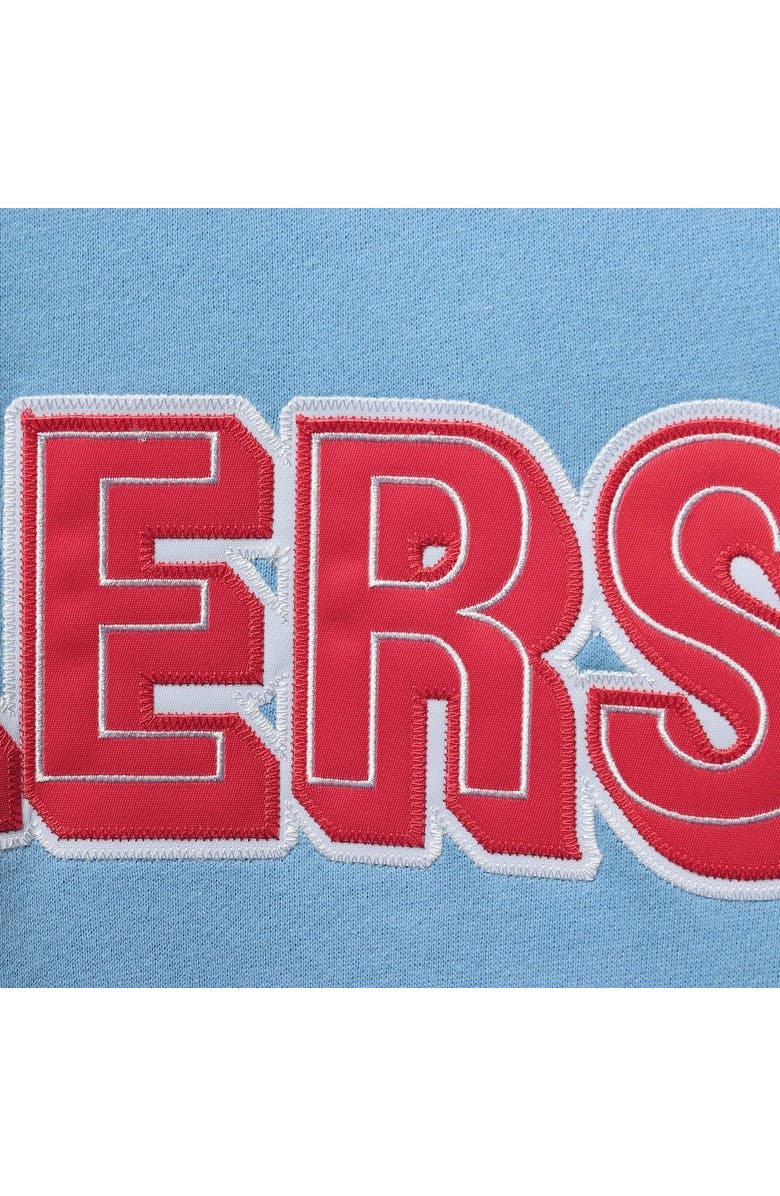 PROFILE Men's Light Blue Houston Oilers Big & Tall Throwback Hometown Champs Pullover Sweatshirt, Alternate, color, 