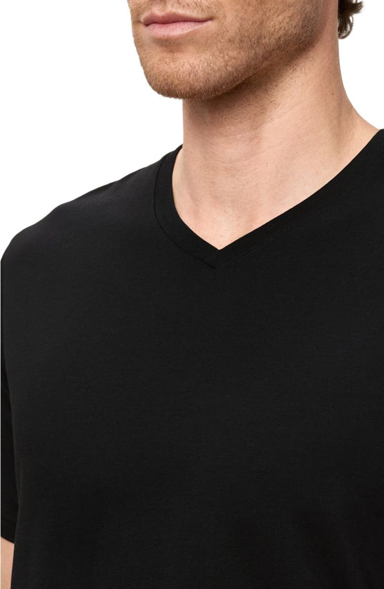 Pact Organic Cotton Men's Softspun Essential V-Neck Tee, Alternate, color, Black