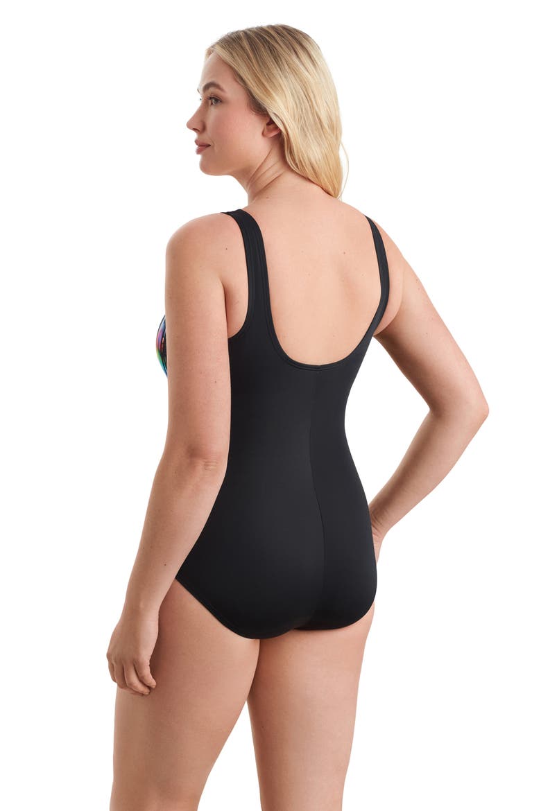 Highneck Tank Chlorine Resistant One-Piece Swimsuit, Alternate, color, City Limits