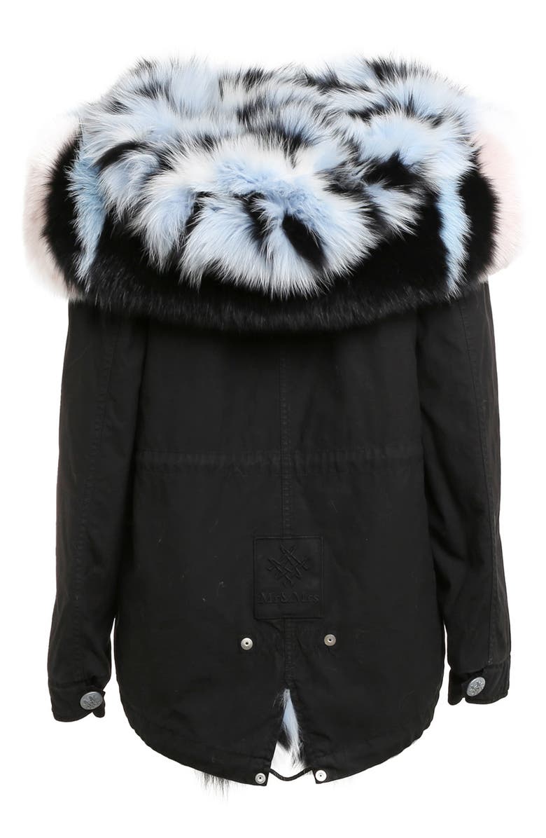 Mr & Mrs Italy Genuine Fox Fur Lined Parka, Alternate, color,