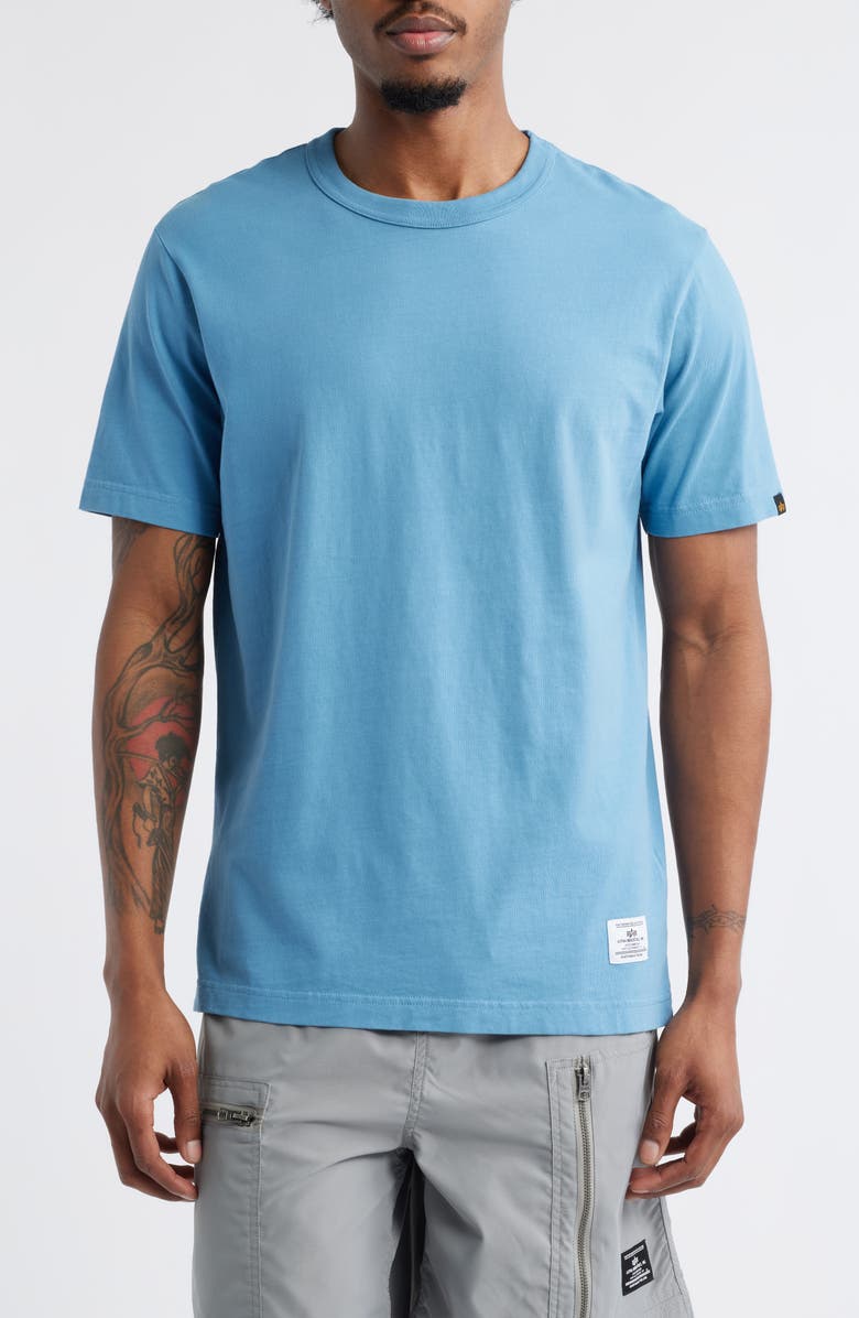 Alpha Industries Essential Cotton T-Shirt, Main, color, Elemental Blue