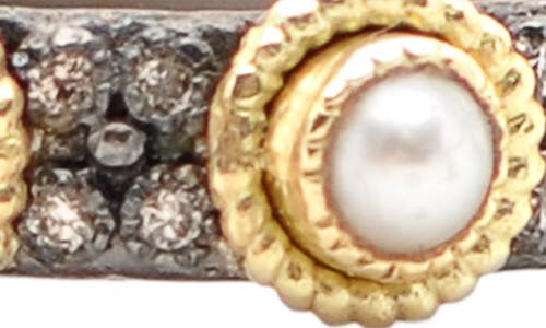 Armenta Old World Freshwater Pearl Station Band Ring