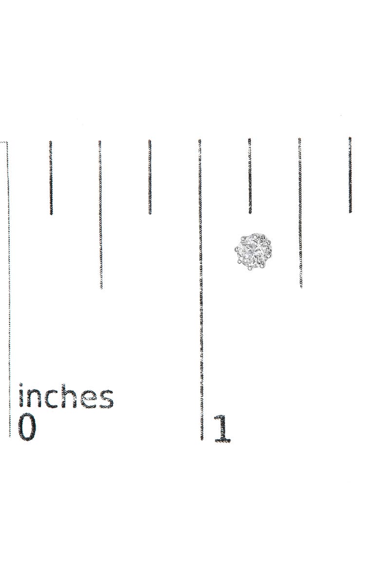 Haus of Brilliance 14K White Gold 1.0 Ct Lab-Grown Diamond 8 Prong Hidden Halo Stud Earrings, Alternate, color, White