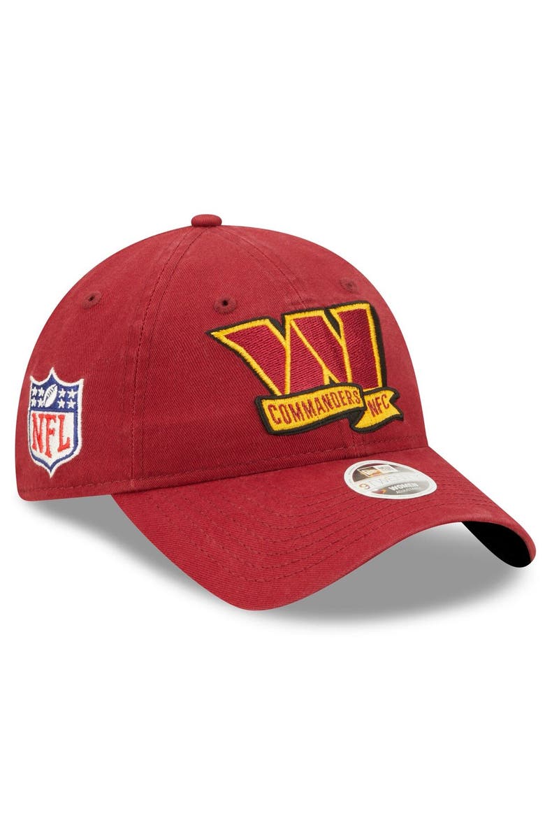 Women's New Era Burgundy Washington Commanders 2022 Sideline Adjustable 9TWENTY Hat, Main, color, Burgundy