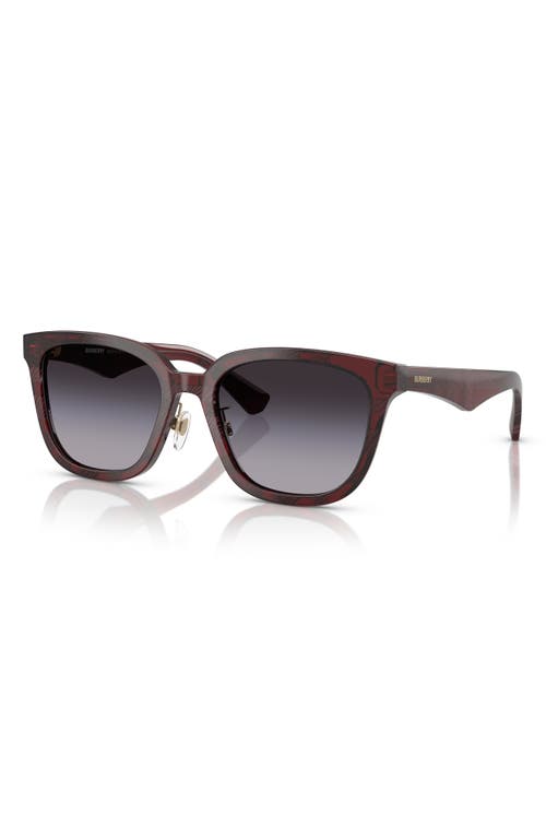 Burberry 57mm Square Sunglasses In Grey Flash
