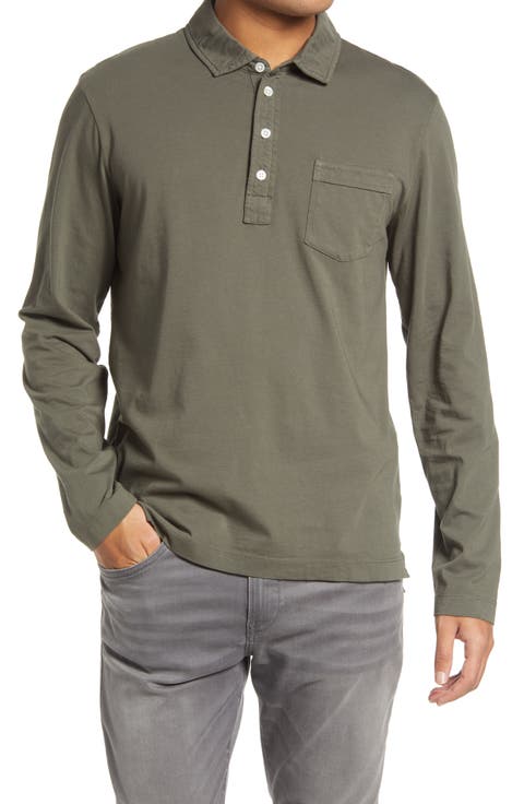 Pensacola Long Sleeve Organic Cotton Pocket Polo