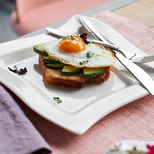 Villeroy & Boch New Wave Salad Plates, Set Of 4 In White