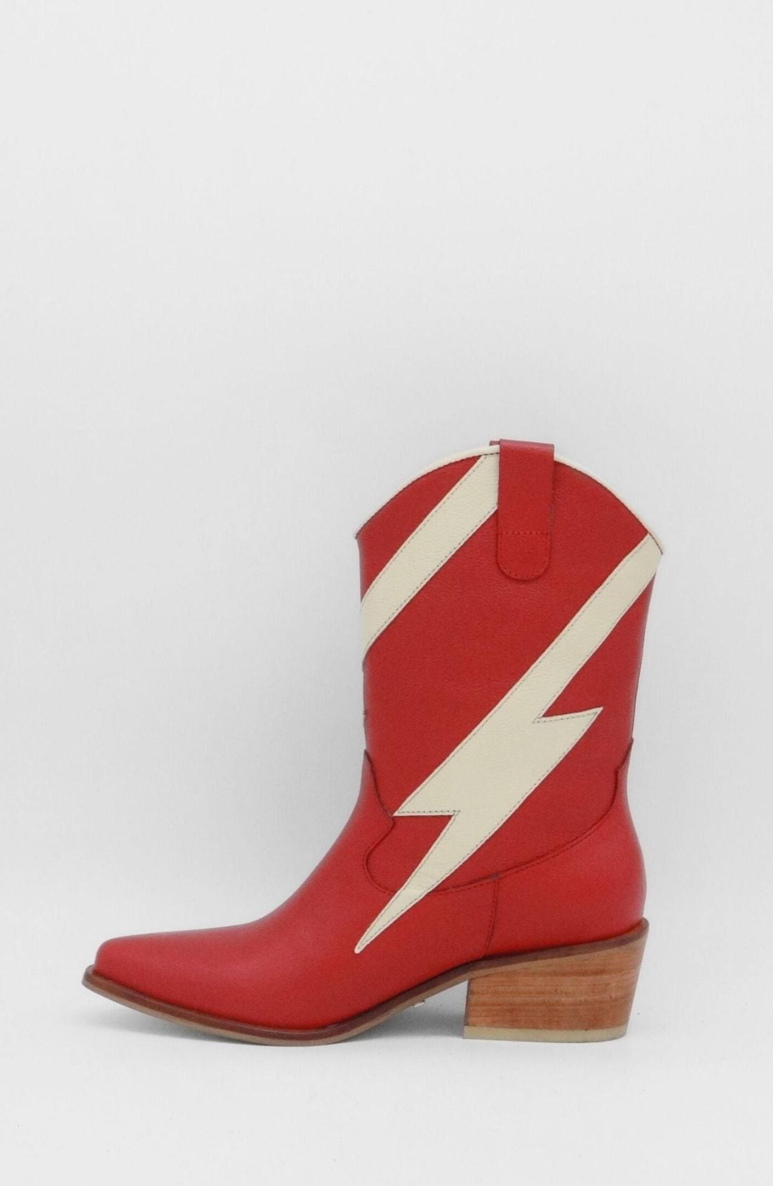 Idol Western Cowboy Boots, Alternate, color, Red / Off-White