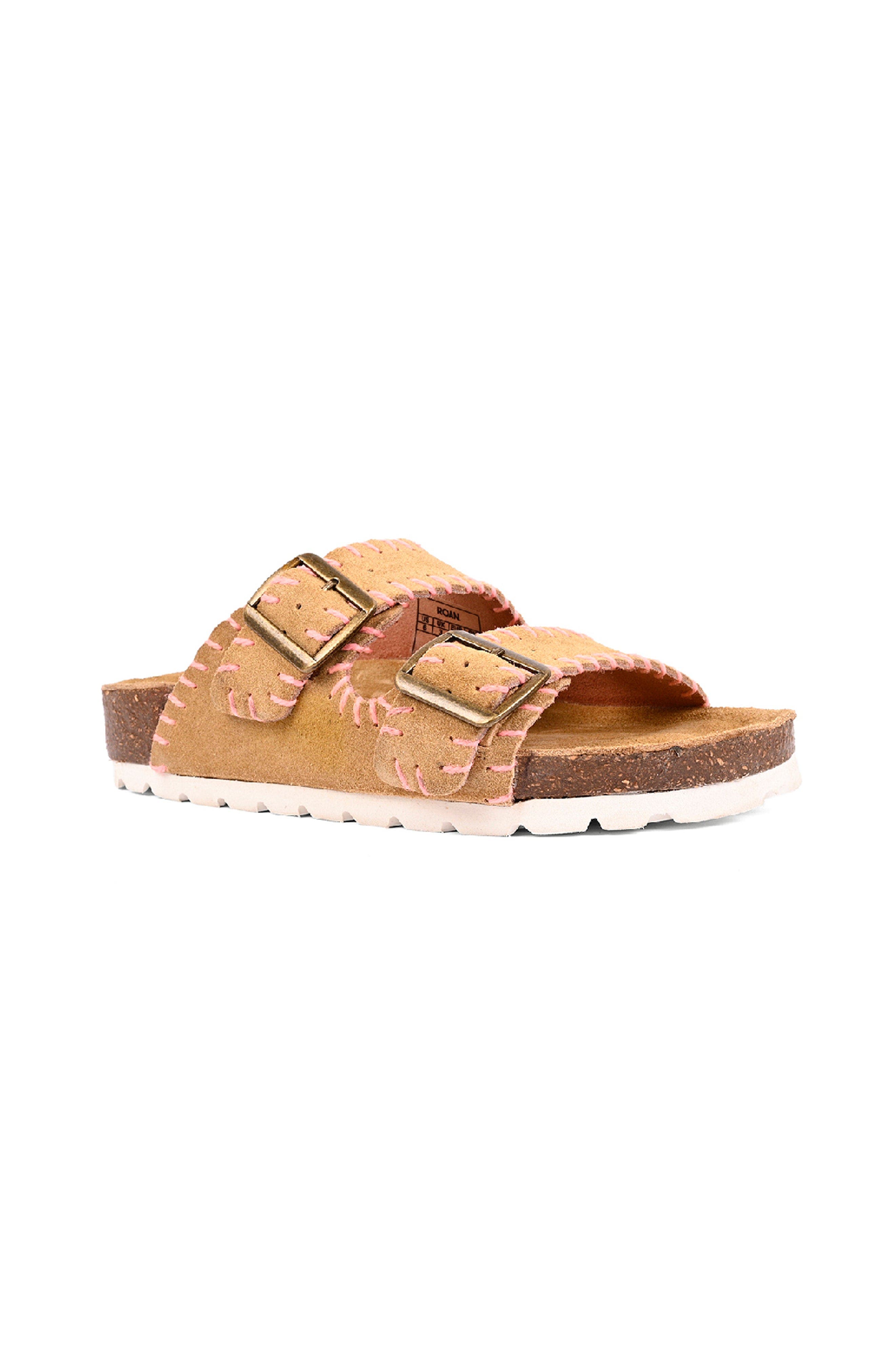 ROAN Mode Sandal, Main, color, Tan Suede