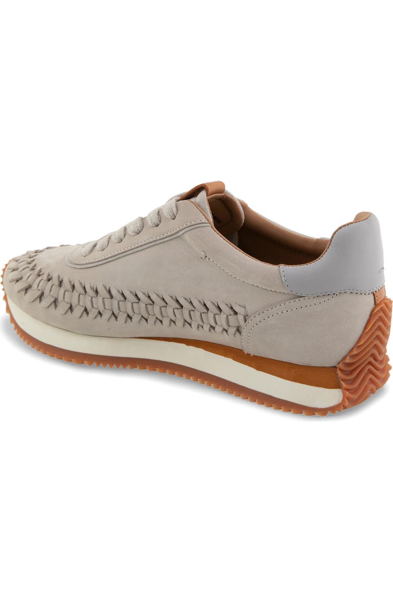 Gentle Souls Jolena Woven Detail Sneaker, Alternate, color, Light Grey Leather