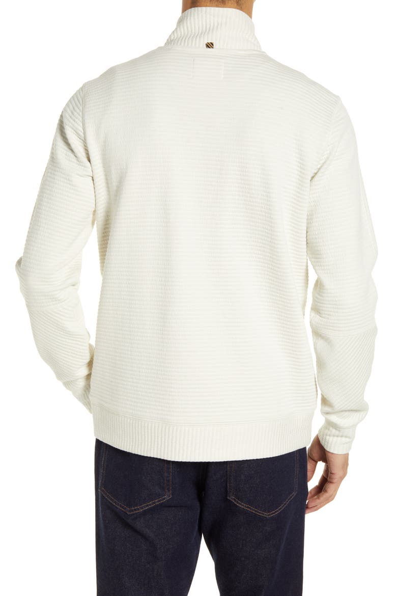 Double Knit Half-Zip Pullover, Alternate, color, TINTED WHITE