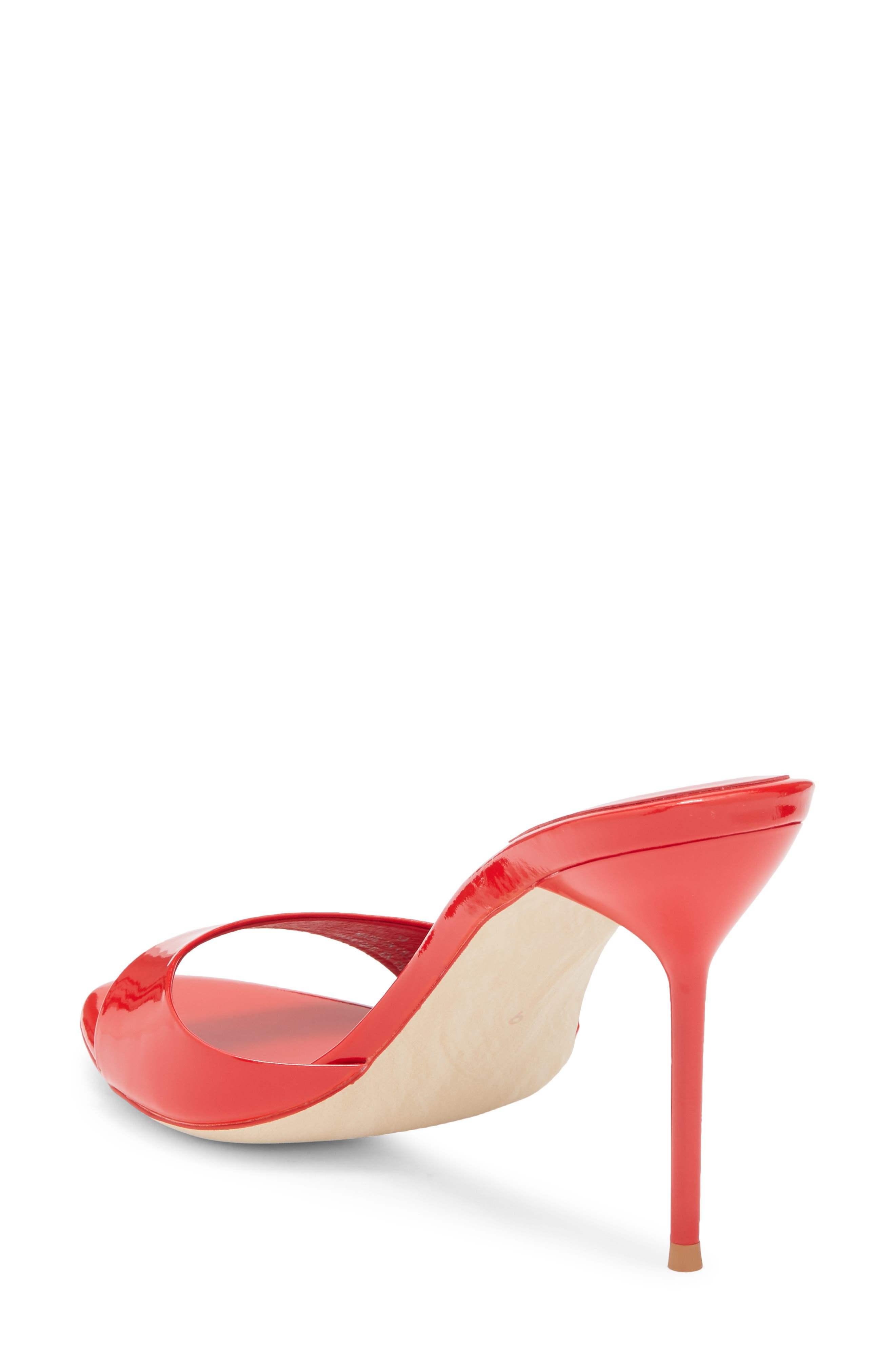 Ce-Soire Slide Sandal, Alternate, color, LIGHT RED PATENT